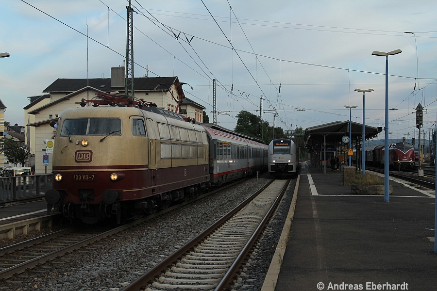 Fahrt ins Ahrtal am 28.09.2013 - Remagen mit E 103 113-7, Foto: Andreas Eberhardt
