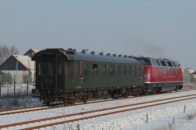 Harz 2014 - V200 033 mit Personenwagen der DT Lengerich