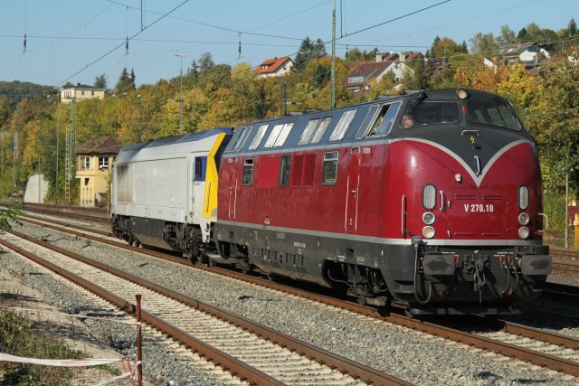 Sonderfahrt nach Würzburg - V200 124 bei Veitshöchheim